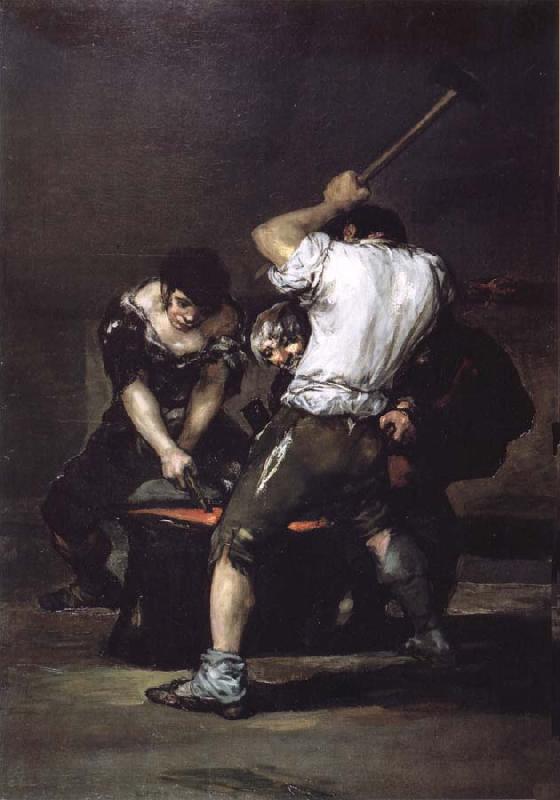 Francisco Goya The Forge oil painting image